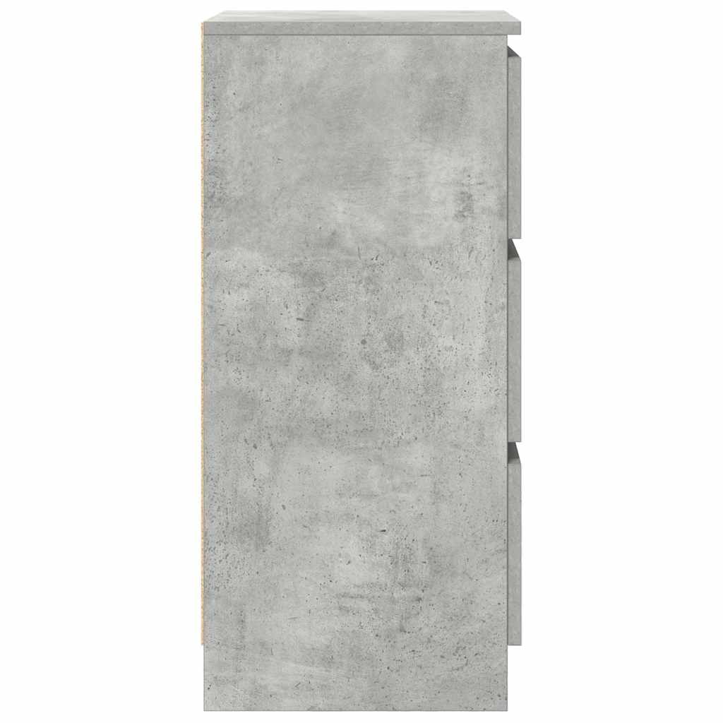 Credenza Grigio Cemento 37,5x35x76 cm in Legno Multistrato - homemem39