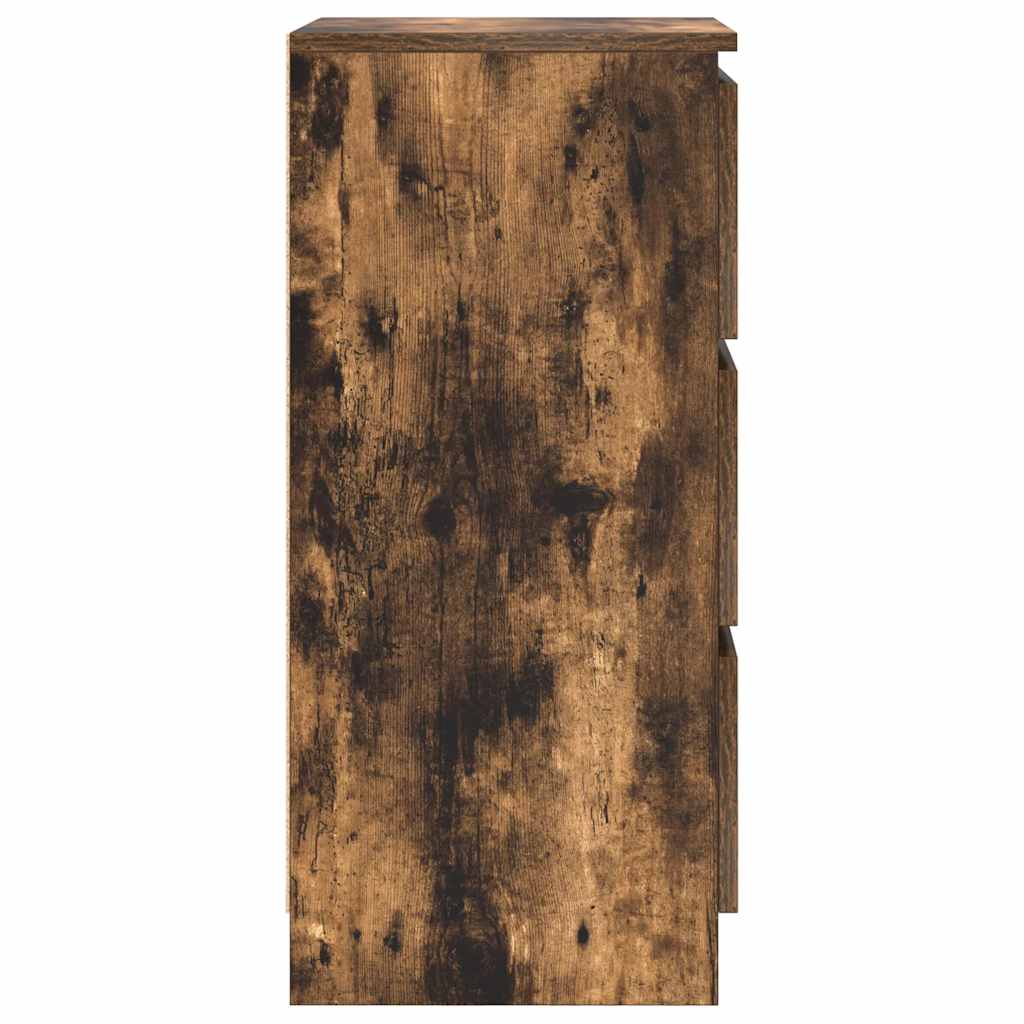 Credenza Rovere Fumo 37,5x35x76 cm in Legno Multistrato