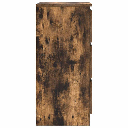 Credenza Rovere Fumo 37,5x35x76 cm in Legno Multistrato