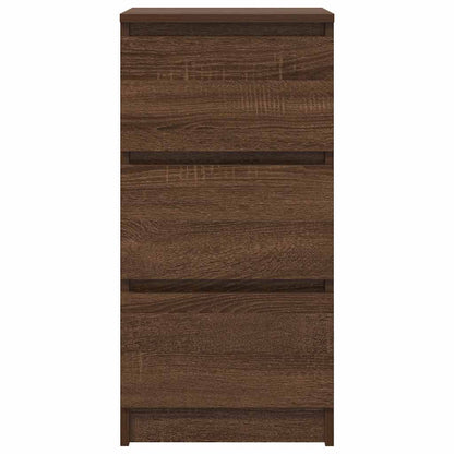 Credenza Rovere Marrone 37,5x35x76 cm in Legno Multistrato - homemem39