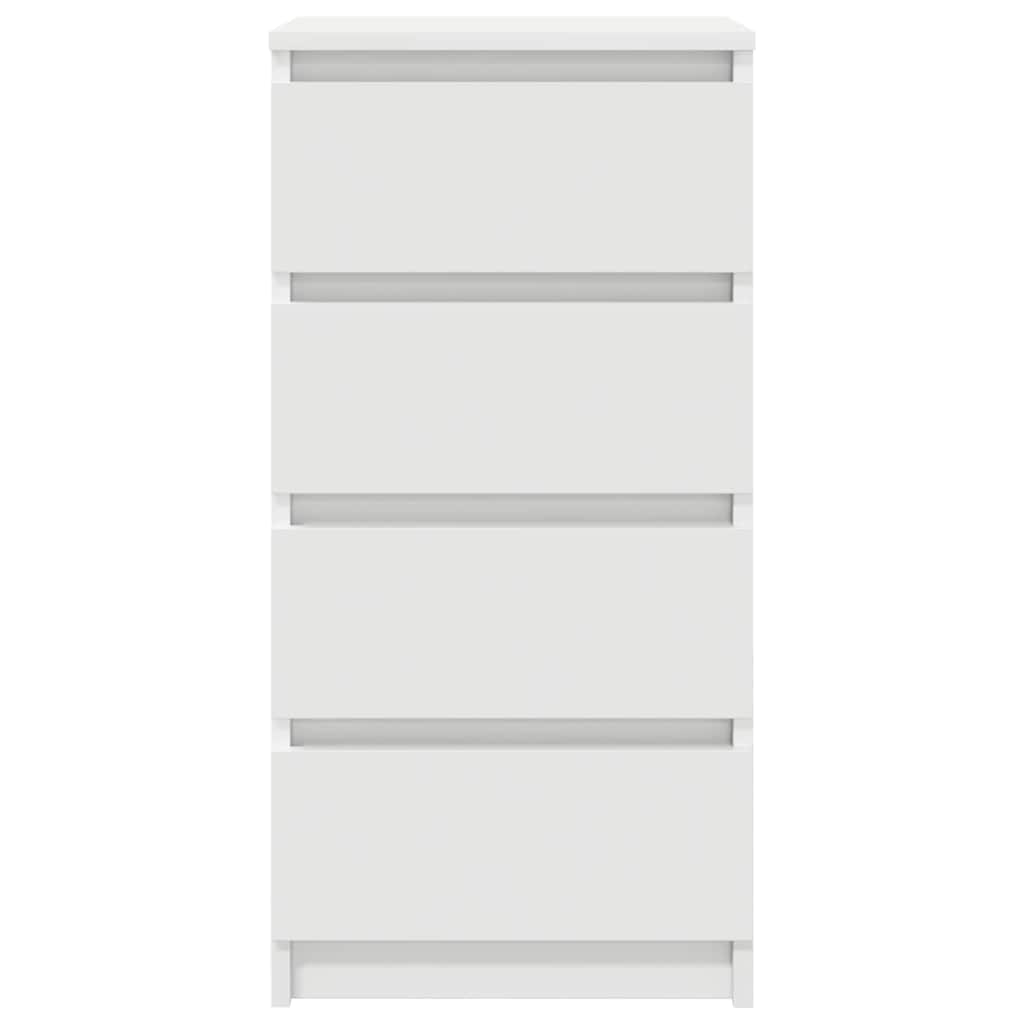 Credenza Bianca 37,5x35x76 cm in Legno Multistrato - homemem39