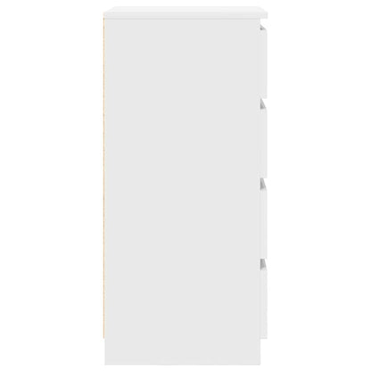 Credenza Bianca 37,5x35x76 cm in Legno Multistrato - homemem39