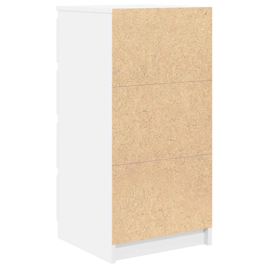 Credenza Bianca 37,5x35x76 cm in Legno Multistrato - homemem39