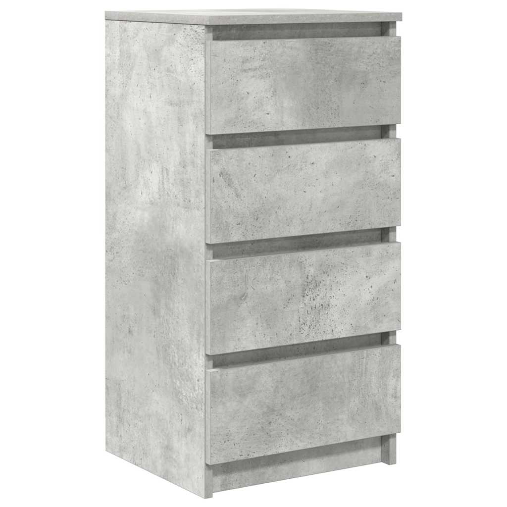 Credenza Grigio Cemento 37,5x35x76 cm in Legno Multistrato - homemem39
