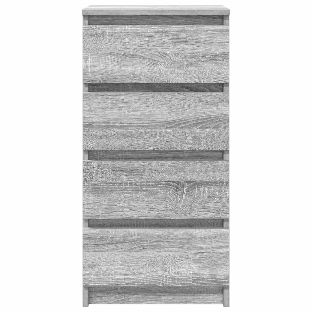 Credenza Grigio Sonoma 37,5x35x76 cm in Legno Multistrato - homemem39