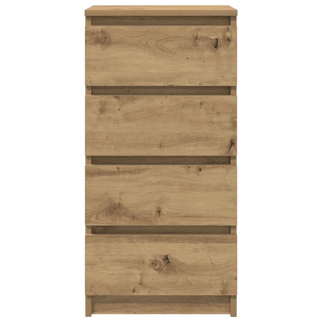 Credenza Rovere Artigianale 37,5x35x76 cm in Legno Multistrato - homemem39