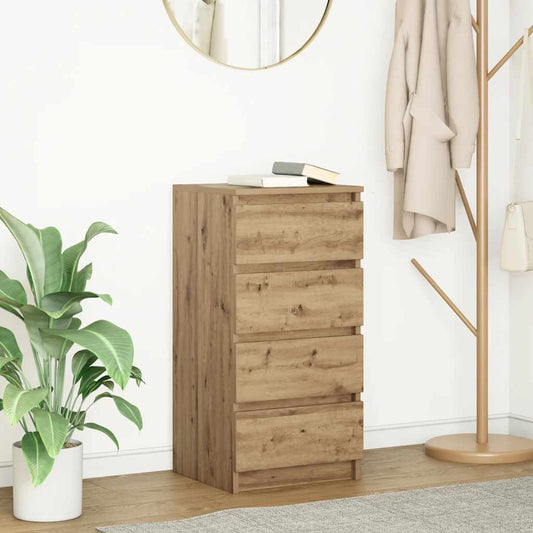 Credenza Rovere Artigianale 37,5x35x76 cm in Legno Multistrato - homemem39