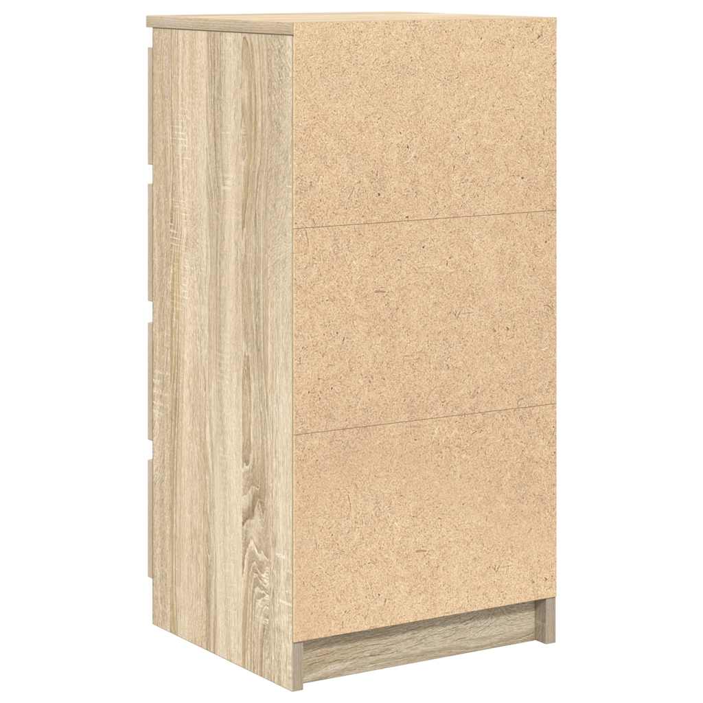 Credenza con Cassetti Rovere Sonoma 37,5x35x99 cm in Truciolato - homemem39