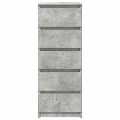 Credenza con Cassetti Grigio Cemento 37,5x35x99cm in Truciolato - homemem39