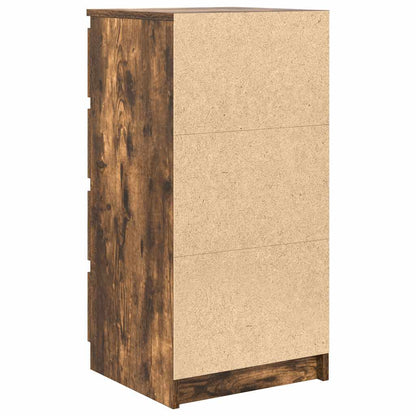 Credenza con Cassetti Rovere Fumo 37,5x35x99 cm in Truciolato - homemem39