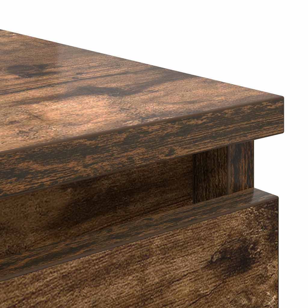 Credenza con Cassetti Rovere Fumo 37,5x35x99 cm in Truciolato - homemem39