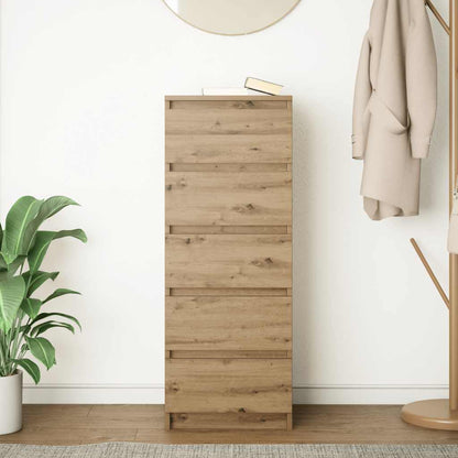 Credenza con Cassetti Rovere Artigianale 37,5x35x99 cm - homemem39