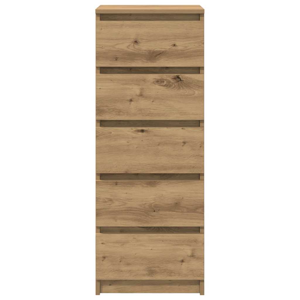 Credenza con Cassetti Rovere Artigianale 37,5x35x99 cm - homemem39