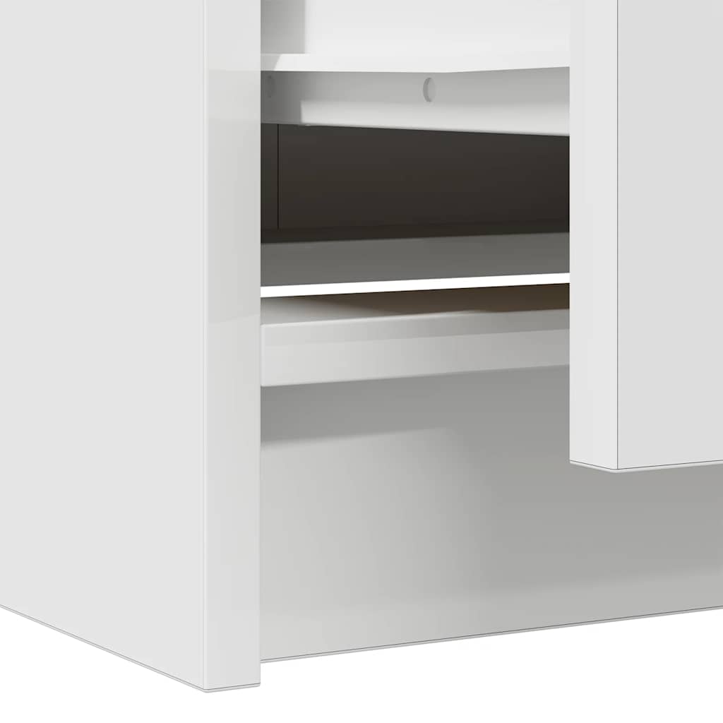 Mobile Porta TV Bianco 40x35x54 cm in Legno Multistrato - homemem39