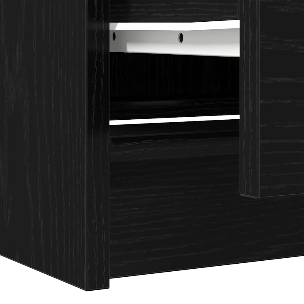 Mobile Porta TV Nero 40x35x54 cm in Legno Multistrato - homemem39