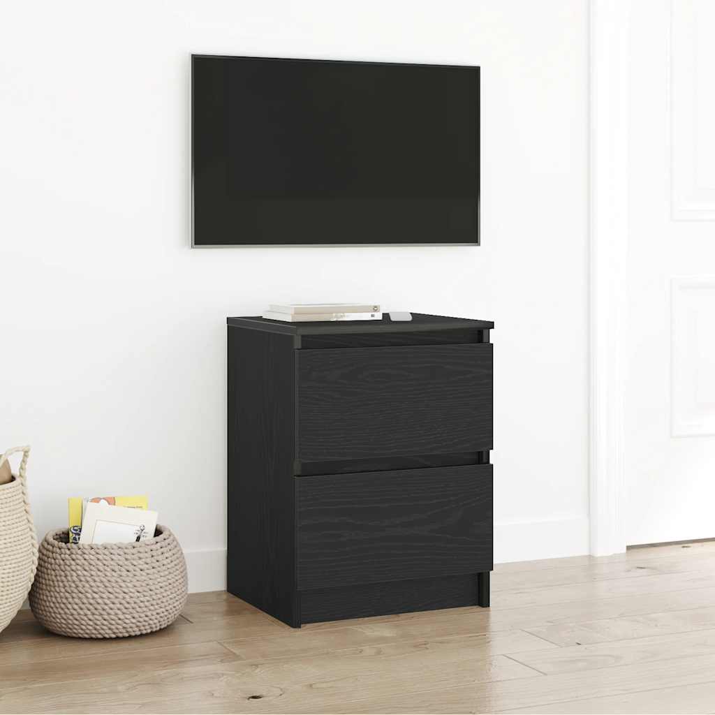 Mobile Porta TV Nero 40x35x54 cm in Legno Multistrato - homemem39