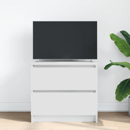 Mobile Porta TV Bianco 60x35x54 cm in Legno Multistrato
