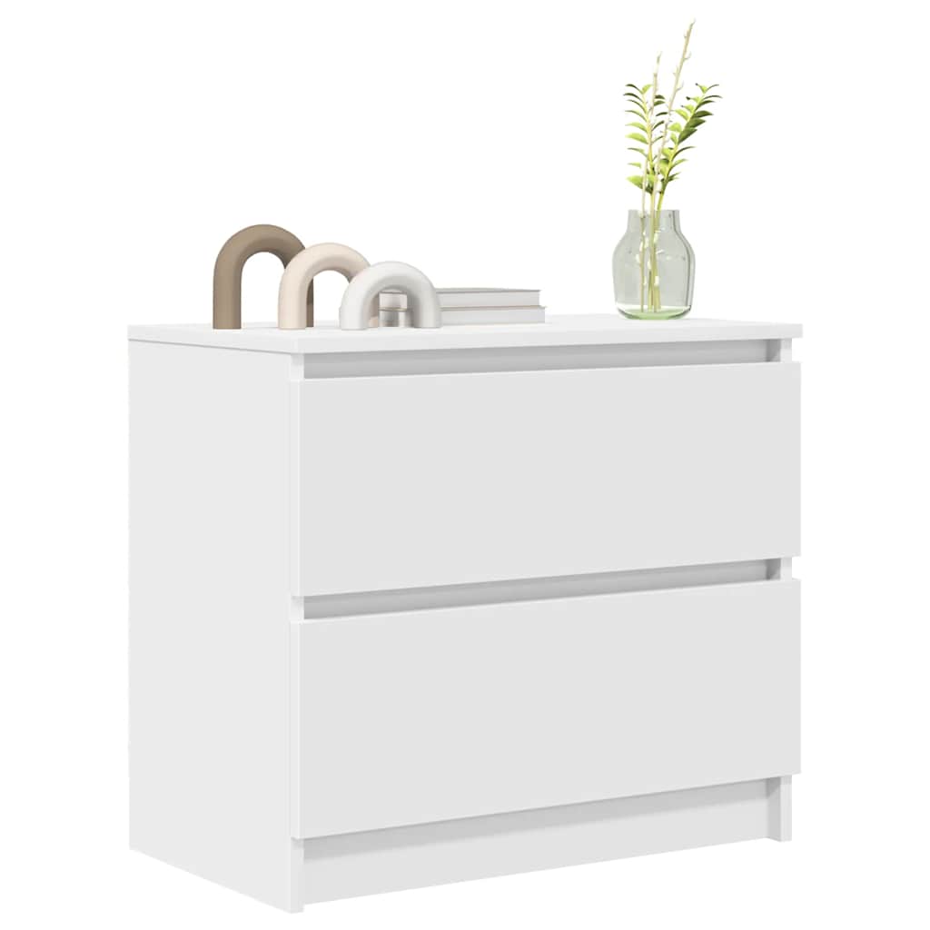 Mobile Porta TV Bianco 60x35x54 cm in Legno Multistrato