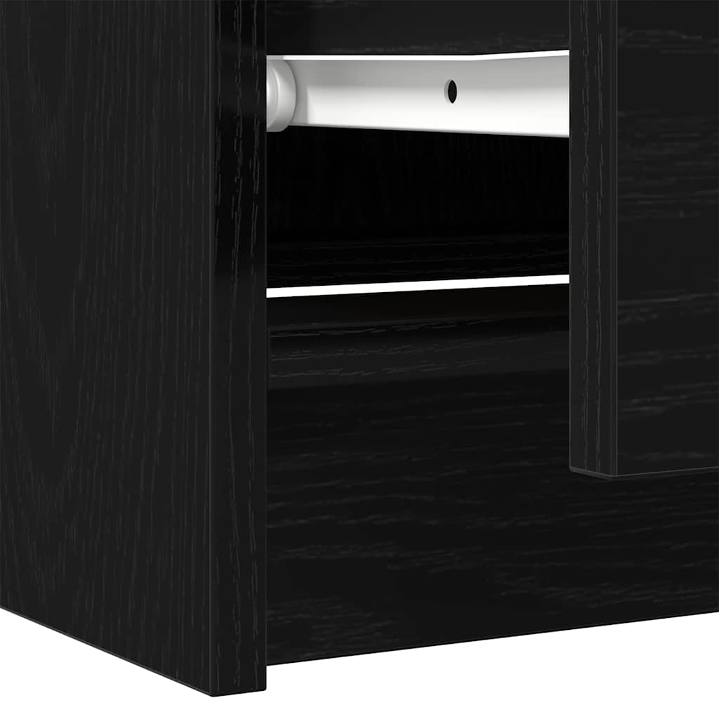 Mobile Porta TV Nero 60x35x54 cm in Legno Multistrato - homemem39