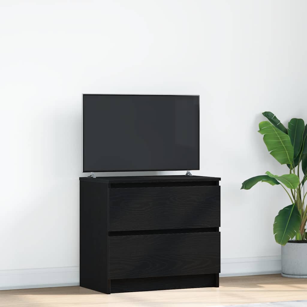 Mobile Porta TV Nero 60x35x54 cm in Legno Multistrato - homemem39