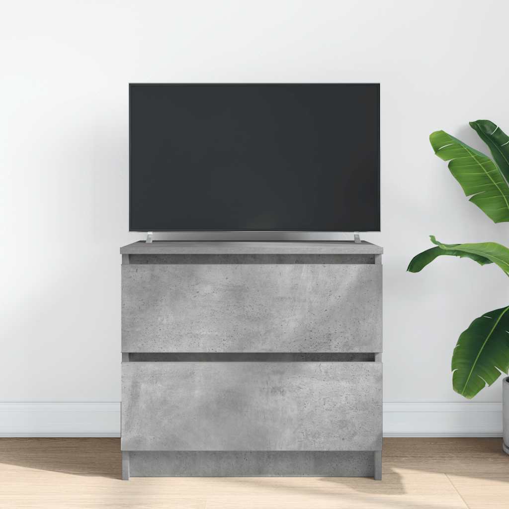 Mobile Porta TV Grigio Cemento 60x35x54 cm in Legno Multistrato - homemem39