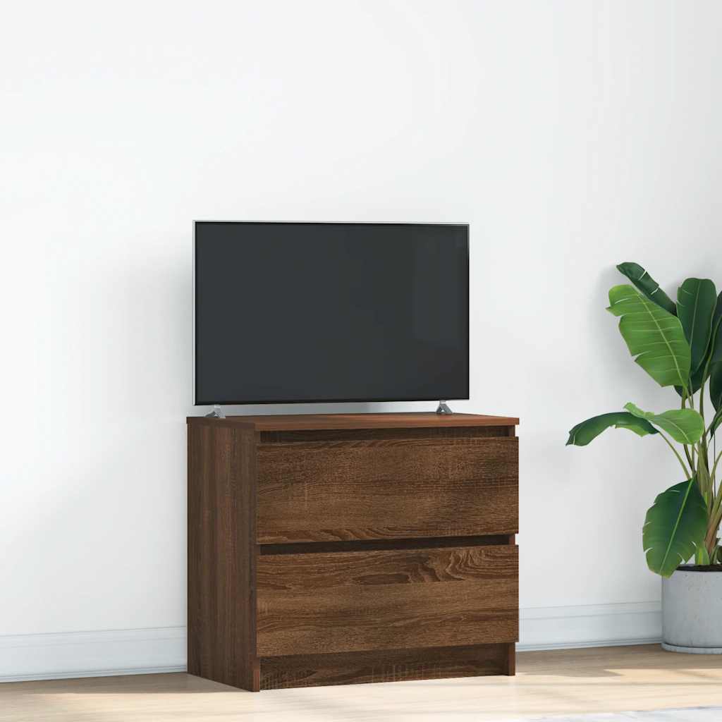 Mobile TV Rovere Marrone 60x35x54 cm in Legno Multistrato - homemem39