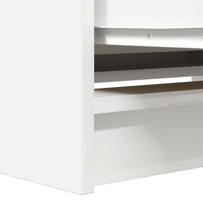 Mobile Porta TV Bianco 80x35x54 cm in Legno Multistrato