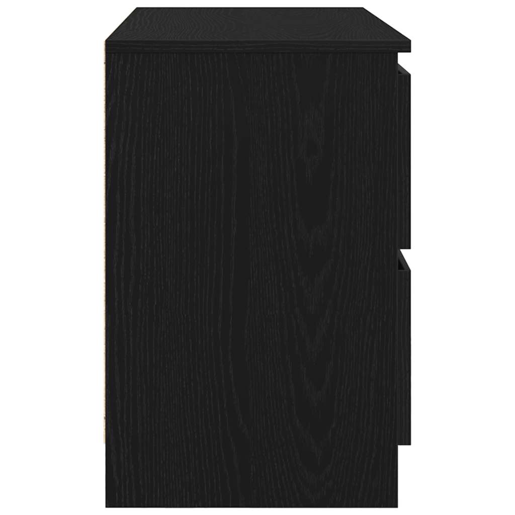 Mobile Porta TV Nero 80x35x54 cm in Legno Multistrato - homemem39