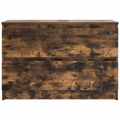 Mobile TV Rovere Fumo 80x35x54 cm in Legno Multistrato - homemem39