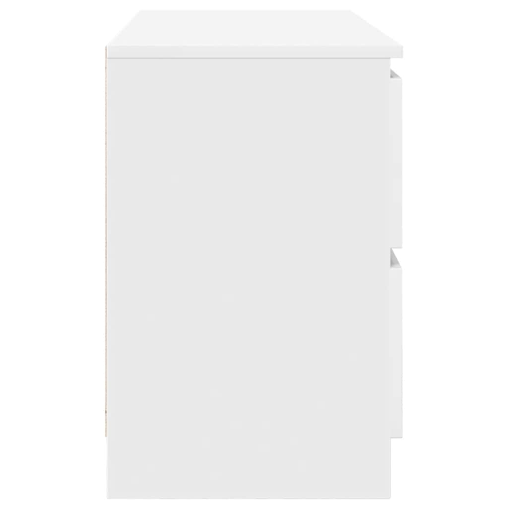 Mobile Porta TV Bianco 100x35x54 cm in Legno Multistrato