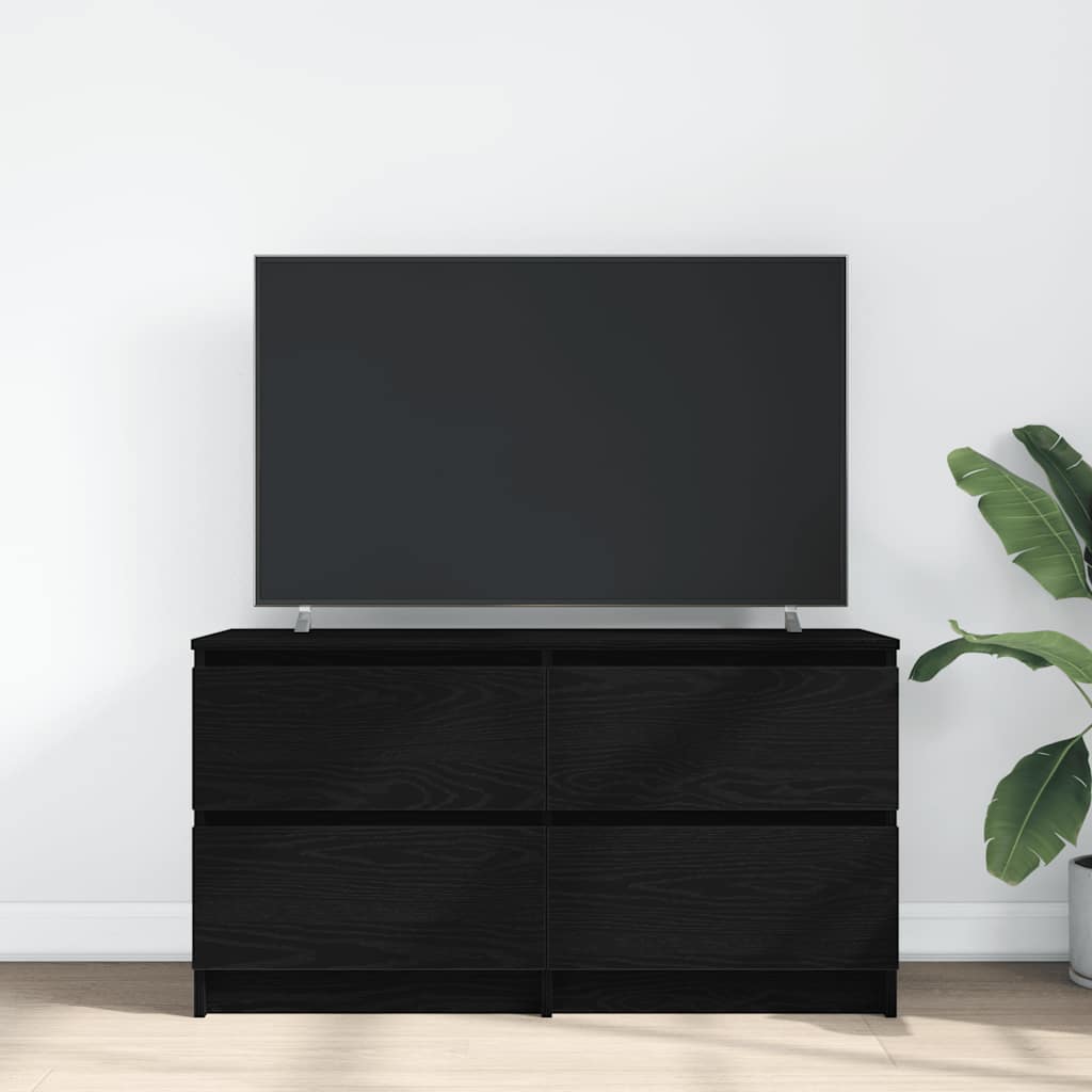 Mobile Porta TV Nero 100x35x54 cm in Legno Multistrato - homemem39