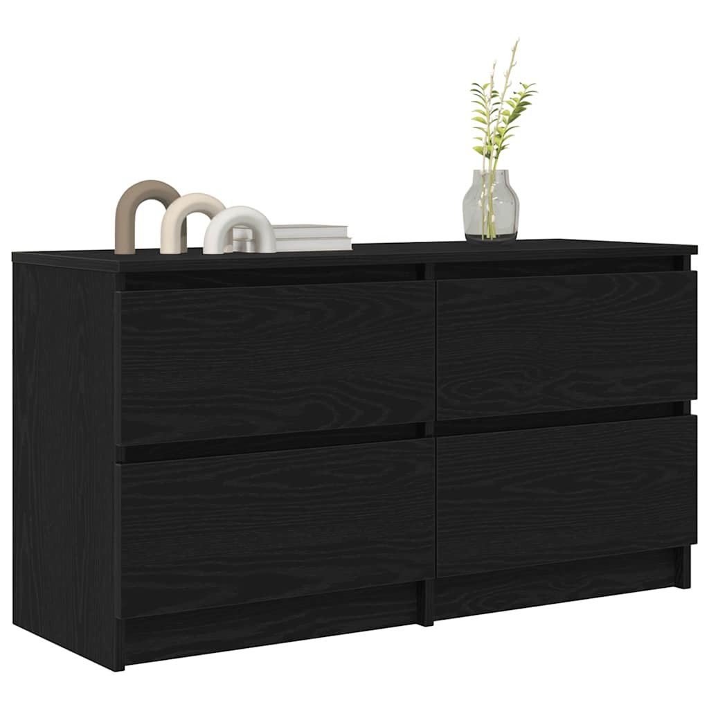 Mobile Porta TV Nero 100x35x54 cm in Legno Multistrato