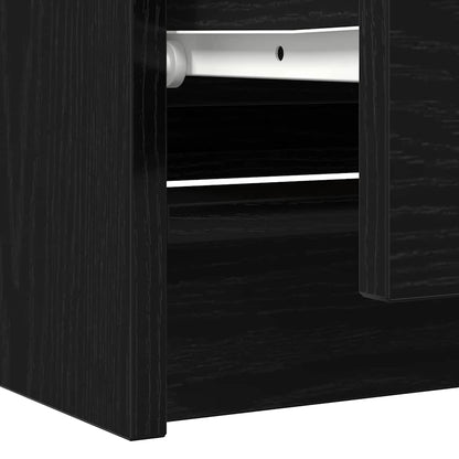 Mobile Porta TV Nero 100x35x54 cm in Legno Multistrato | homemem39