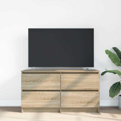 Mobile Porta TV Rovere Sonoma 100x35x54 cm in Legno Multistrato - homemem39