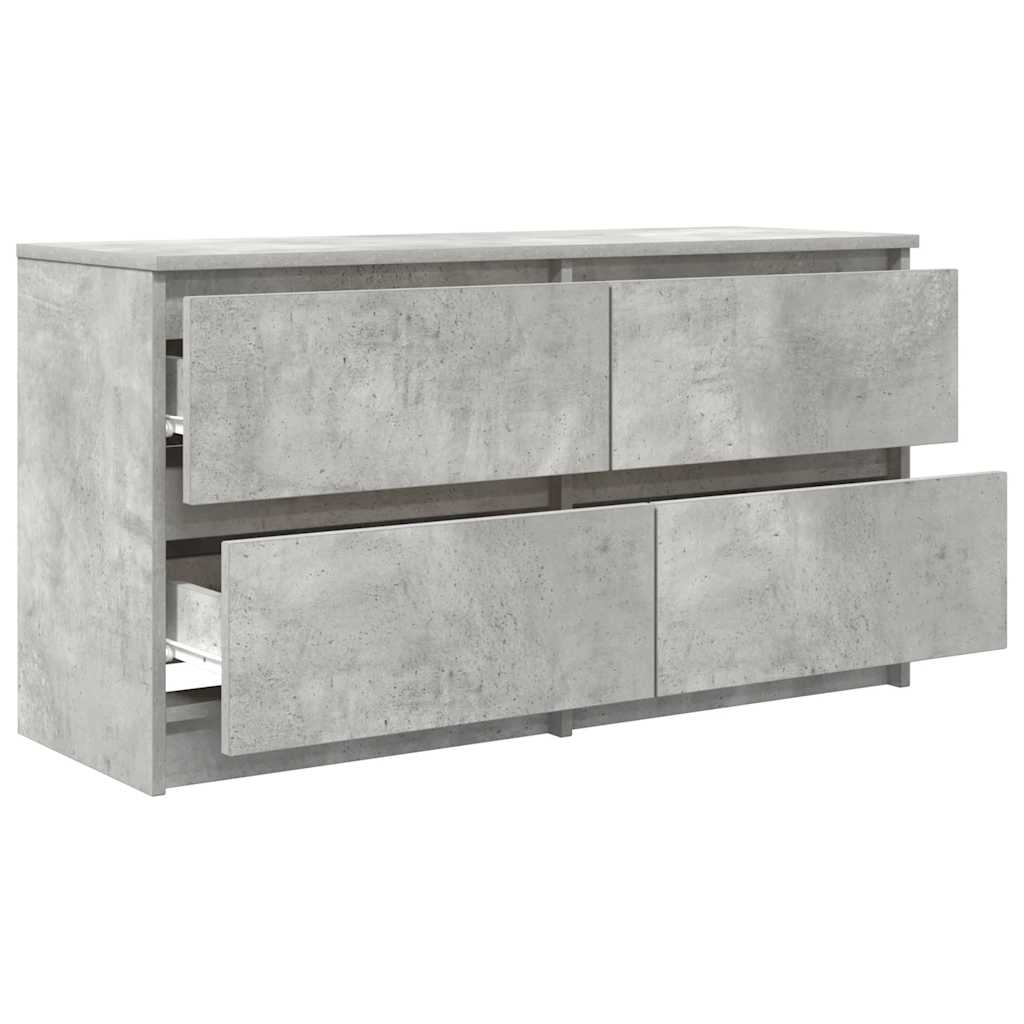 Mobile Porta TV Grigio Cemento 100x35x54 cm Legno Multistrato - homemem39
