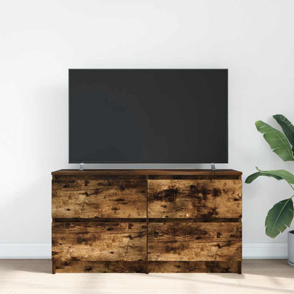 Mobile TV Rovere Fumo 100x35x54 cm in Legno Multistrato - homemem39