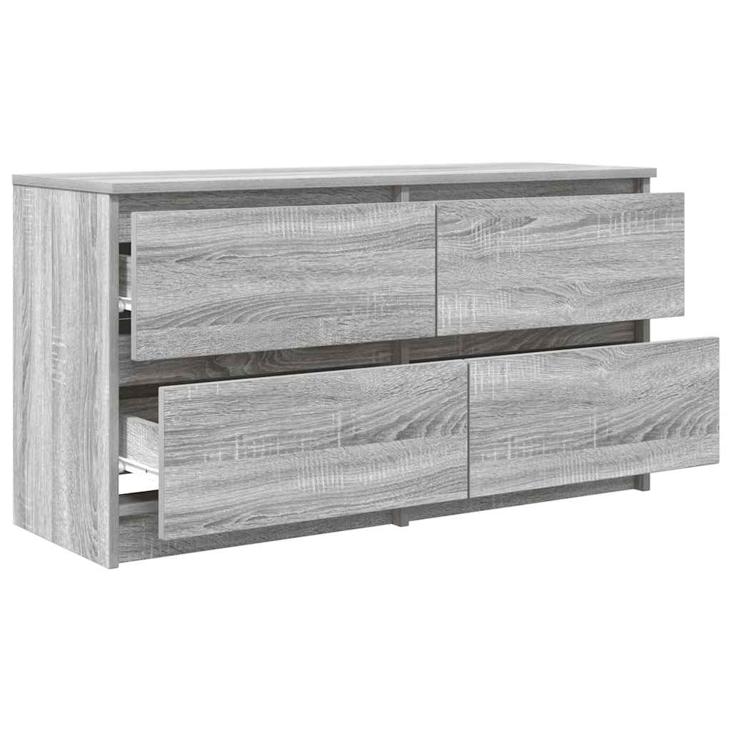 Mobile TV Grigio Sonoma 100x35x54 cm in Legno Multistrato - homemem39