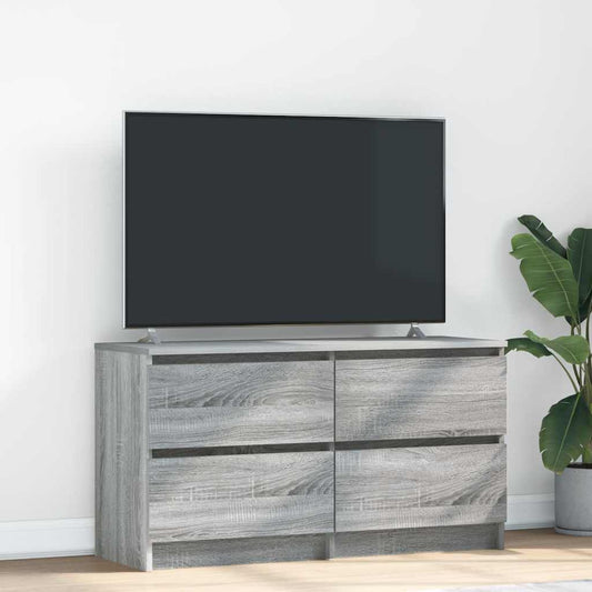 Mobile TV Grigio Sonoma 100x35x54 cm in Legno Multistrato - homemem39