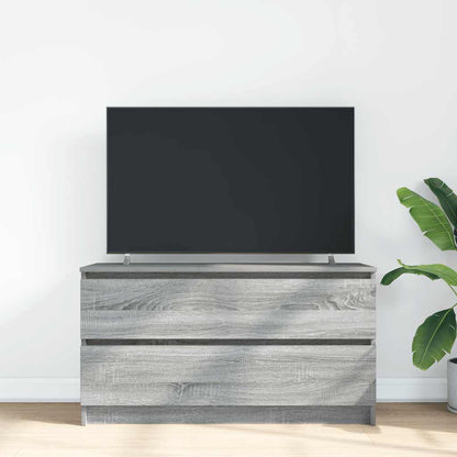 Mobile TV Grigio Sonoma 100x35x54 cm in Legno Multistrato - homemem39