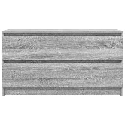 Mobile TV Grigio Sonoma 100x35x54 cm in Legno Multistrato - homemem39