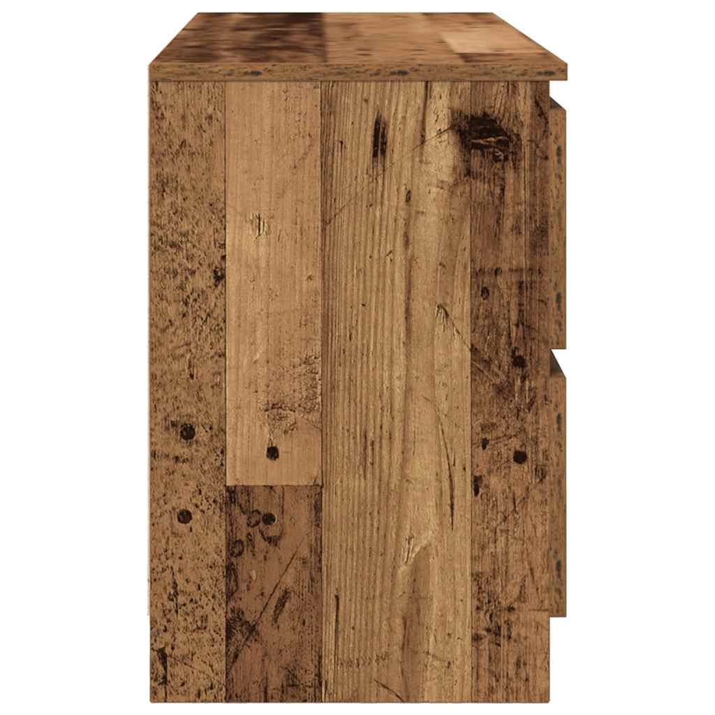 Mobile Porta TV Legno Antico 100x35x54 cm in Legno Multistrato - homemem39