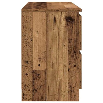 Mobile Porta TV Legno Antico 100x35x54 cm in Legno Multistrato - homemem39