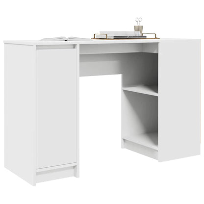 Scrivania Bianca 120x42x76 cm in Legno Multistrato