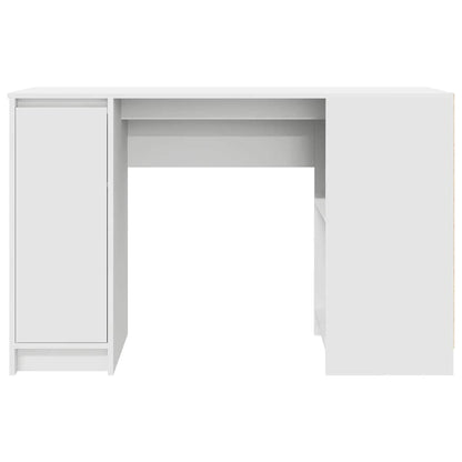 Scrivania Bianca 120x42x76 cm in Legno Multistrato