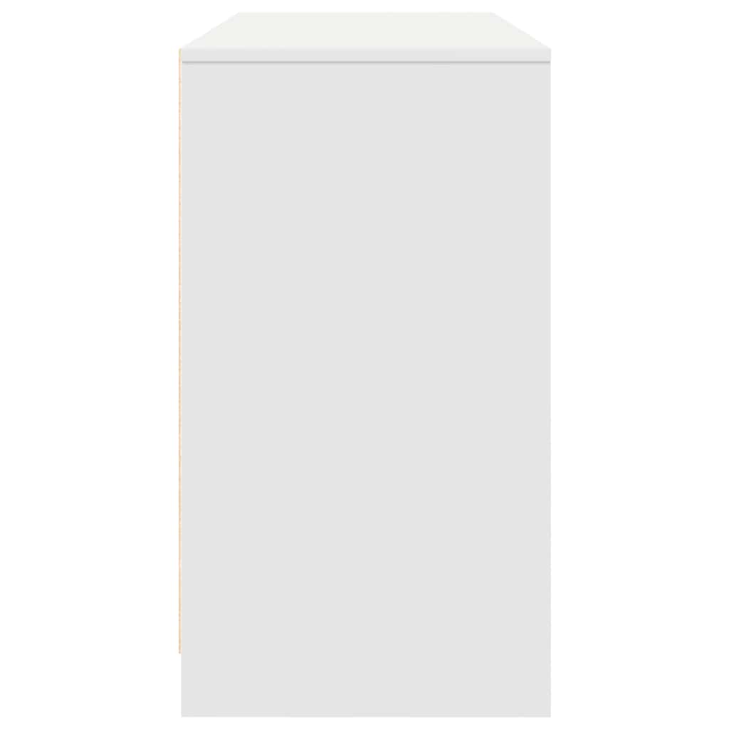 Scrivania Bianca 120x42x76 cm in Legno Multistrato