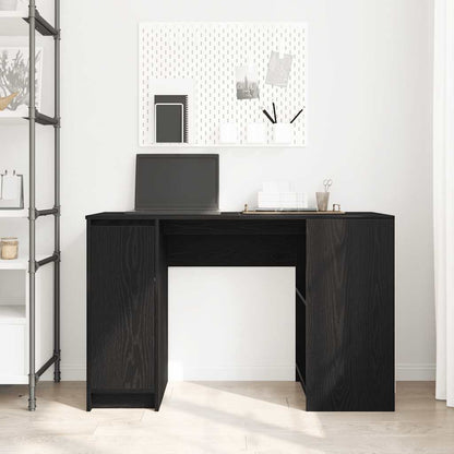 Scrivania Rovere Nera 120x42x76 cm in Legno Multistrato