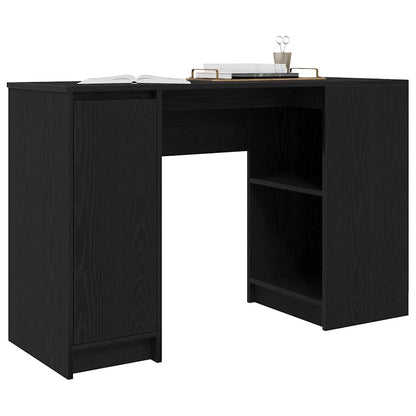 Scrivania Rovere Nera 120x42x76 cm in Legno Multistrato