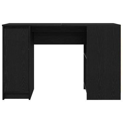 Scrivania Rovere Nera 120x42x76 cm in Legno Multistrato | homemem39