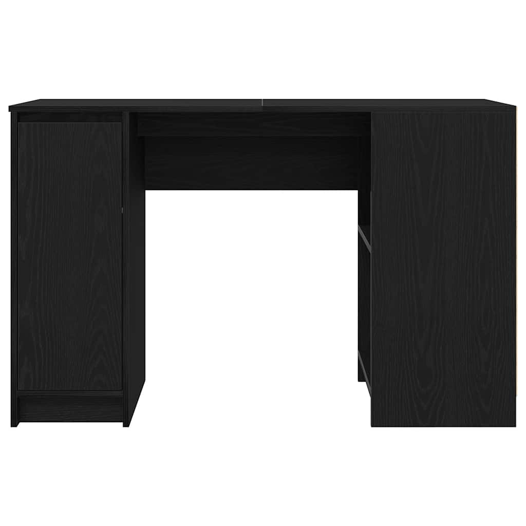 Scrivania Rovere Nera 120x42x76 cm in Legno Multistrato