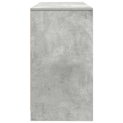 Scrivania Grigio Cemento 120x42x76 cm in Legno Multistrato | homemem39